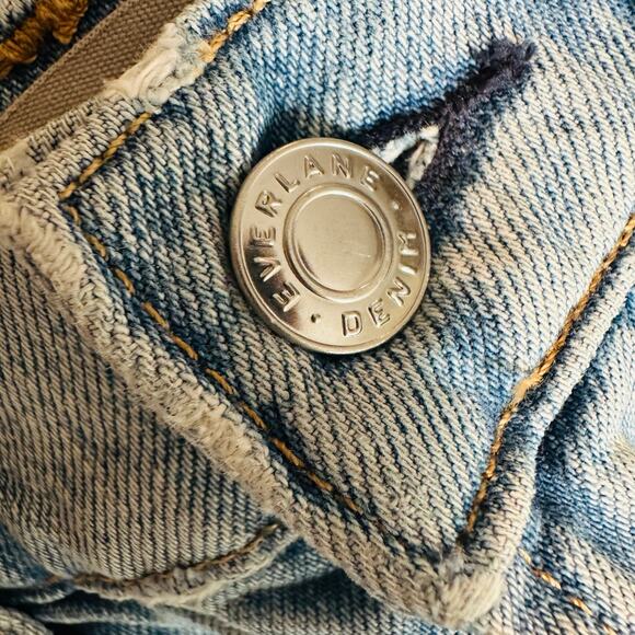 Everlane The Denim Reconstructed Skirt Blue 25 - Picture 4 of 10